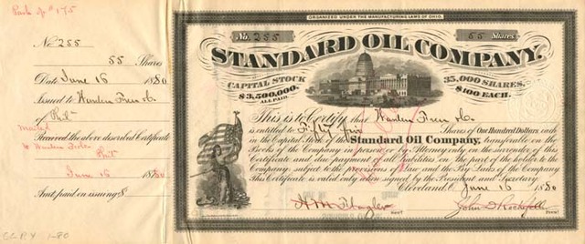 Rockefeller Incorporates Standard Oil
