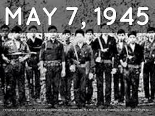 Vietnamese forces occupy the French command