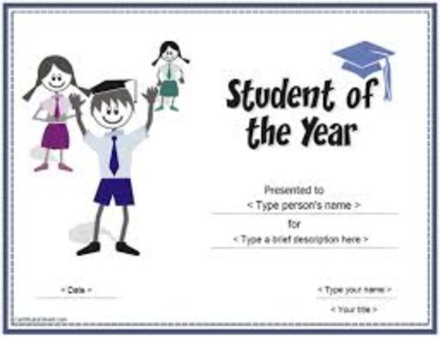 Jessica is named student of the year