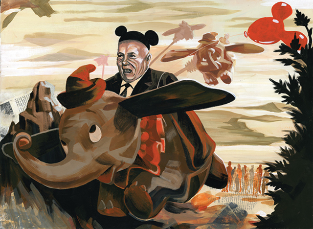 Khrushchev visits US; denied access to Disneyland