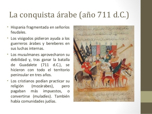 Desaparece el Reino Hispano-Visigodo