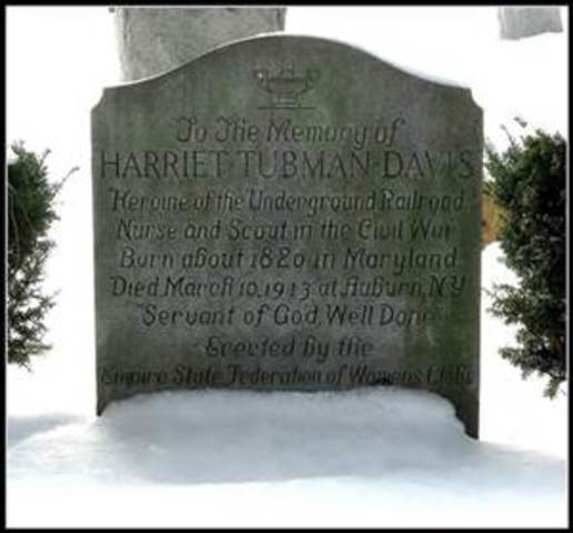 Harriet  Tubman's Death