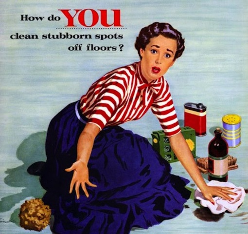 Women Cleaning the Floor