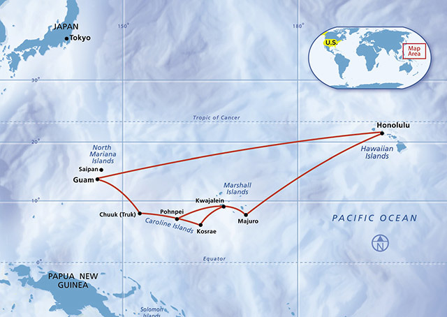 The island hopping technique July 1942 - August 1945