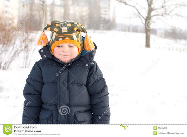 Tres años del niño.