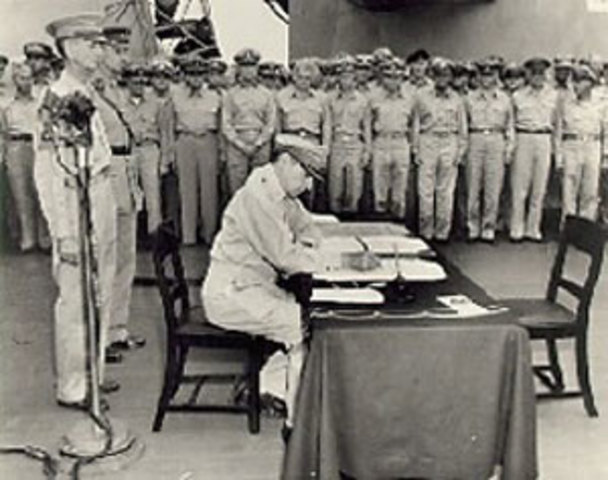 Japan surrenders unconditionally