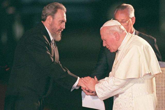 Castro Visited by Pope John Paul II