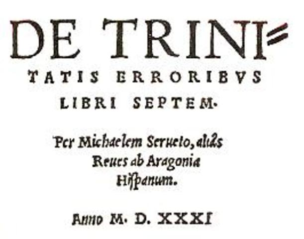 "De Trinitatis Erroribus".