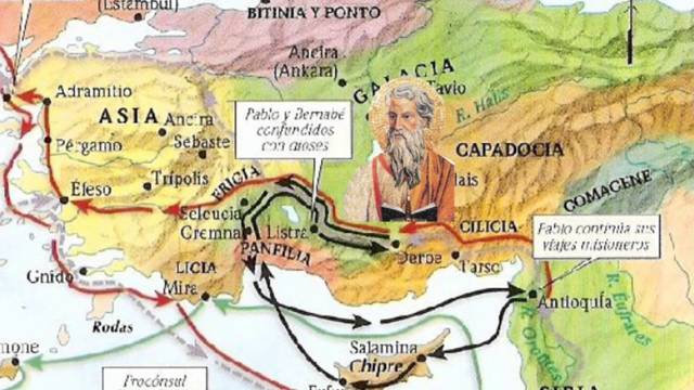 Primer viaje de San Pablo / Hacia el 45-49