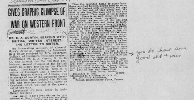 His letters he wrote