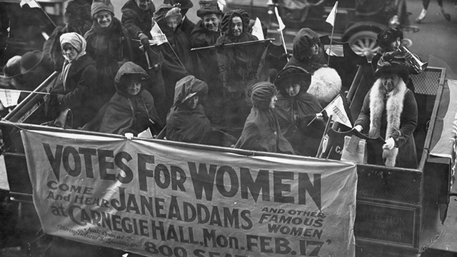 Woman Given Right to Vote in US