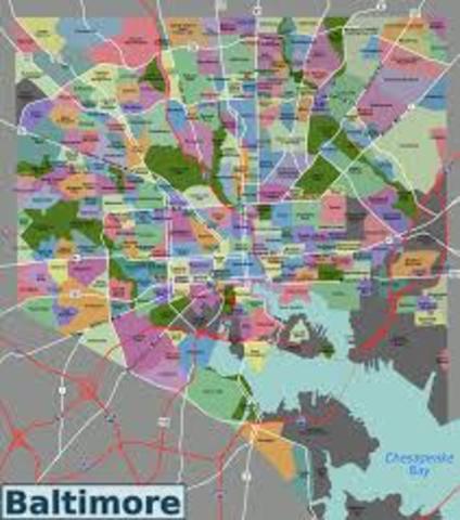 Douglass sent to Baltimore