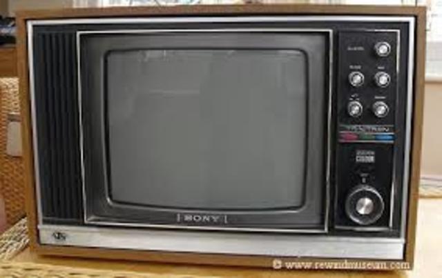 First color TV.