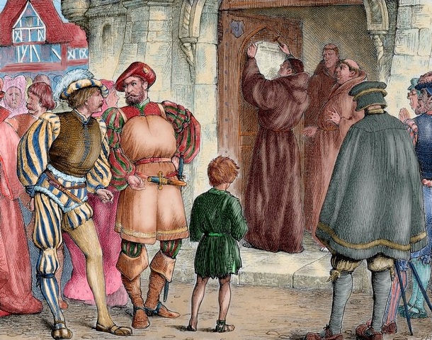 The Nailing Of The 95 Theses On The University Chapel Door