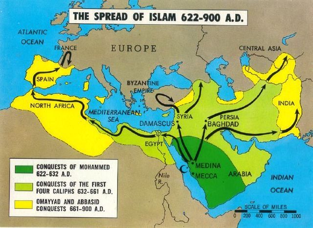 Muslim Conquests begin