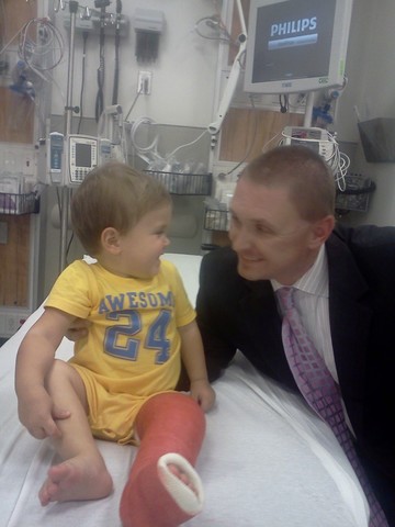 I accidentally broke my brother's leg