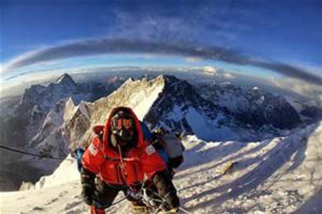 Reached the summit of Mt. Everest
