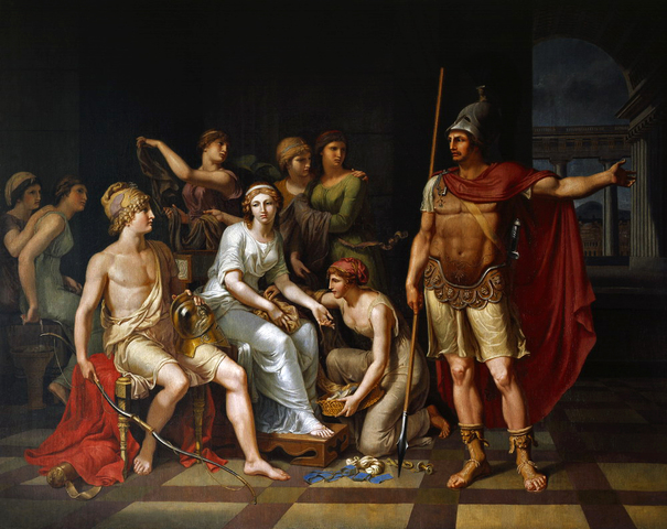 Menelaus finds that Helen is gone