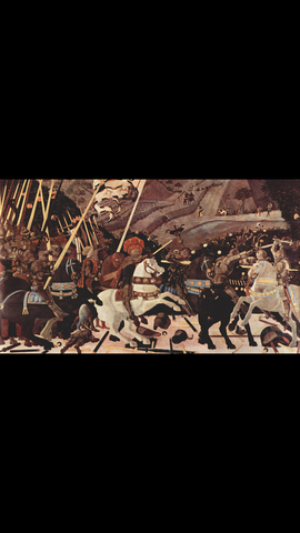 "The Battle of San Romano" painting