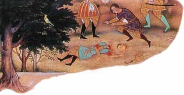 Temujin kills his half brother