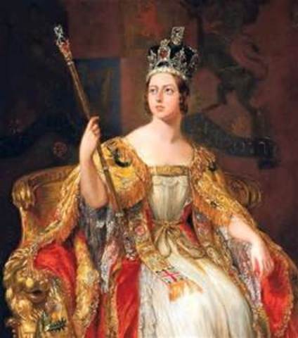 Victoria becomes Queen of England