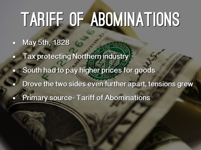 Tariff of abominations