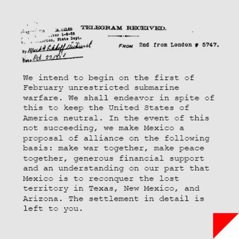 The Zimmerman Note is Discoverd