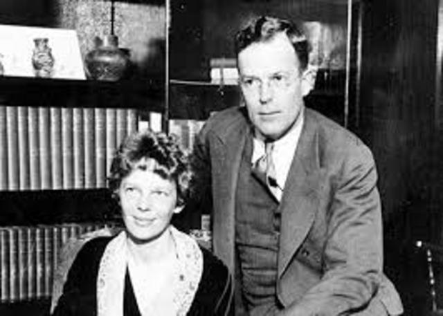 Married George Putnam; flew autogiro to altitude record