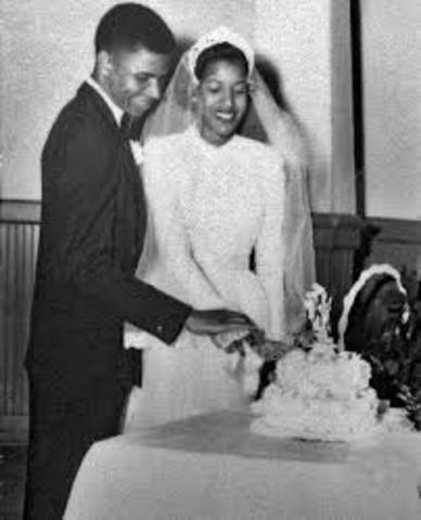 Medgar and Myrlie got married