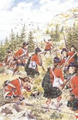 British Highland squad gets killed at gates of quebec.
