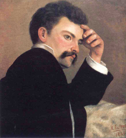 Honório Esteves, Auto Retrato, 1886.