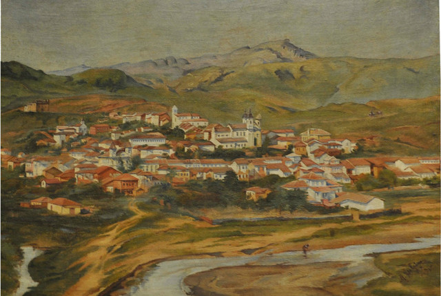 Alberto Delpino, Panorama de Mariana, 1895.