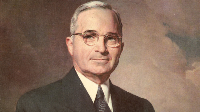 Truman elected president of the USA