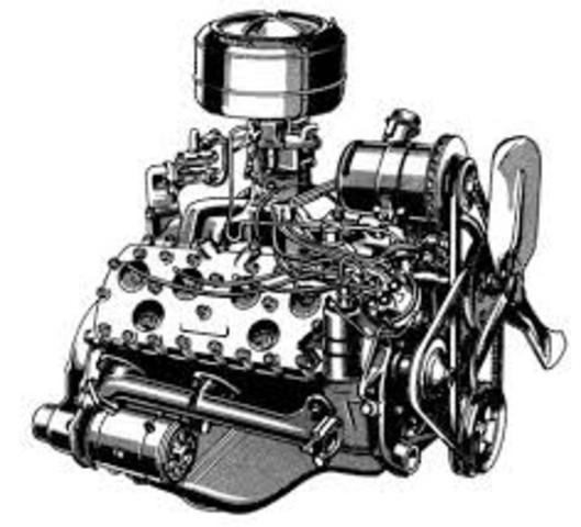 Introduced the V-8 engine