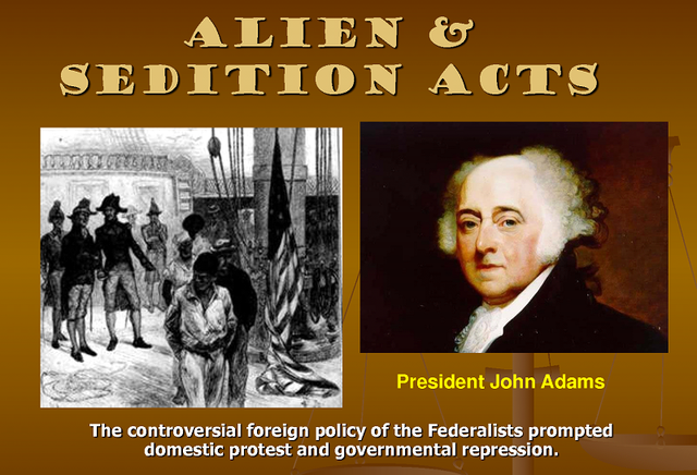 Alien and Sedition acts