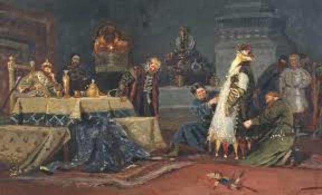 Ivan the terrible asked various princes and boyars to take an oath of loyalty
