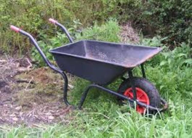 The wheelbarrow is invented.