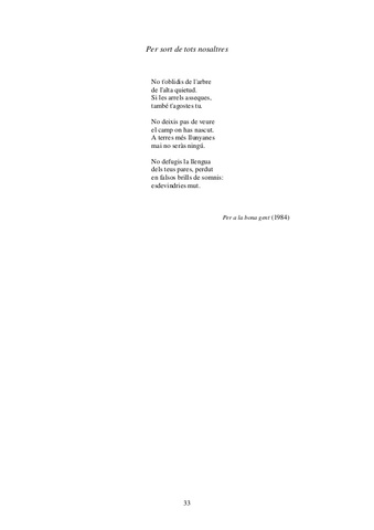 Ultim poema de Salvador Espriu