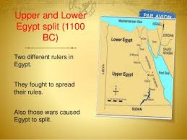 Splitting Egypt