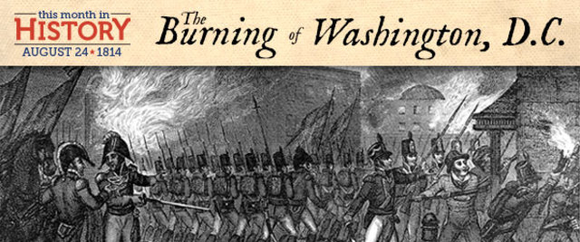 British forces burn Washington, D.C