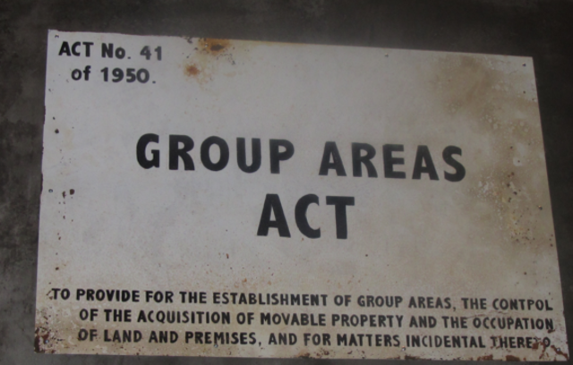 Group Areas act is passed.