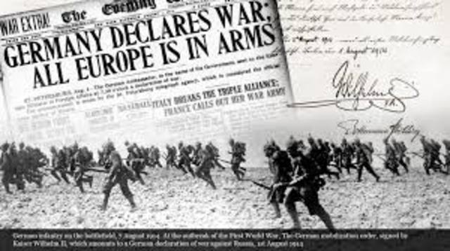 Great Britan and France Declare war on Germany