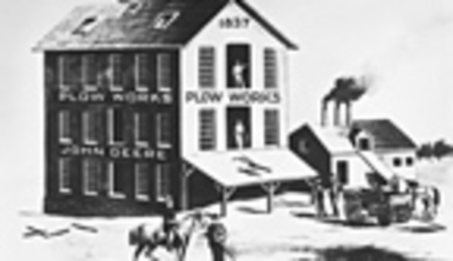 John opens his business for steel plow