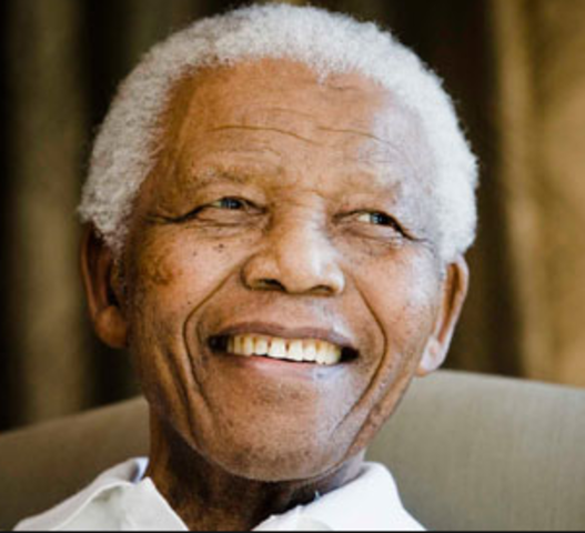 The release of Nelson Mandela
