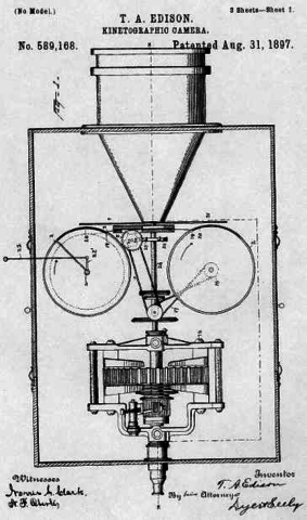 Edison Patents the Kinetograph