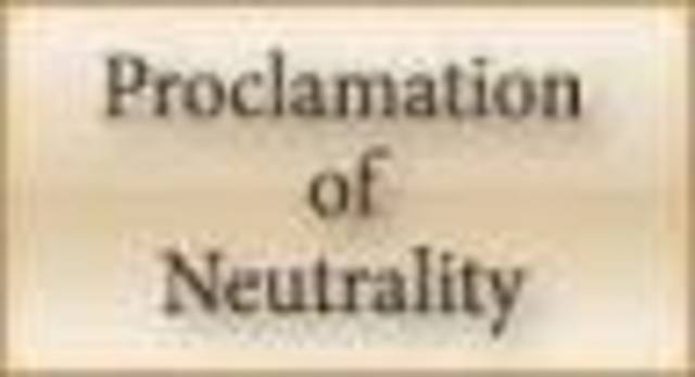 Procclamation of Neutrality