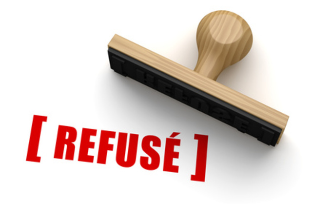 Dossier refusé : dossier incomplet