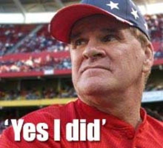Pete Rose admits he gambled