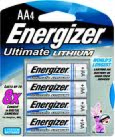 Energizer Ultimatum Lithium.