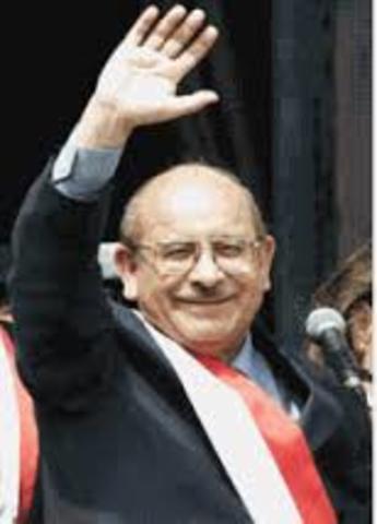 VALENTIN PANIAGUA Presidente Transitorio de la República del Perú